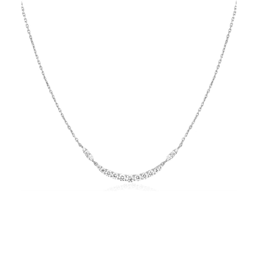 Arc Pave Necklace