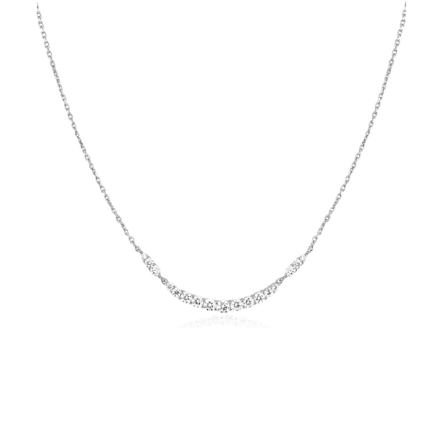 Arc Pave Necklace