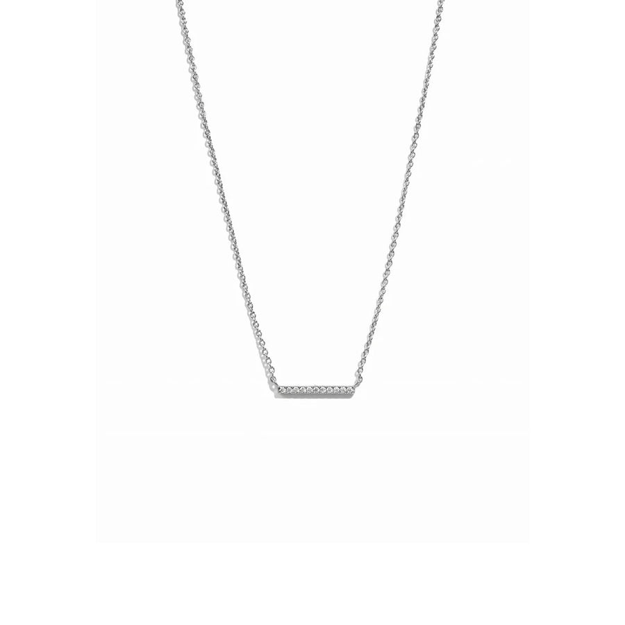 Dainty CZ Bar Necklace