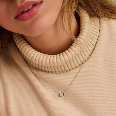 Ti Sento Milano Interlocking Circles Zirconia Necklace