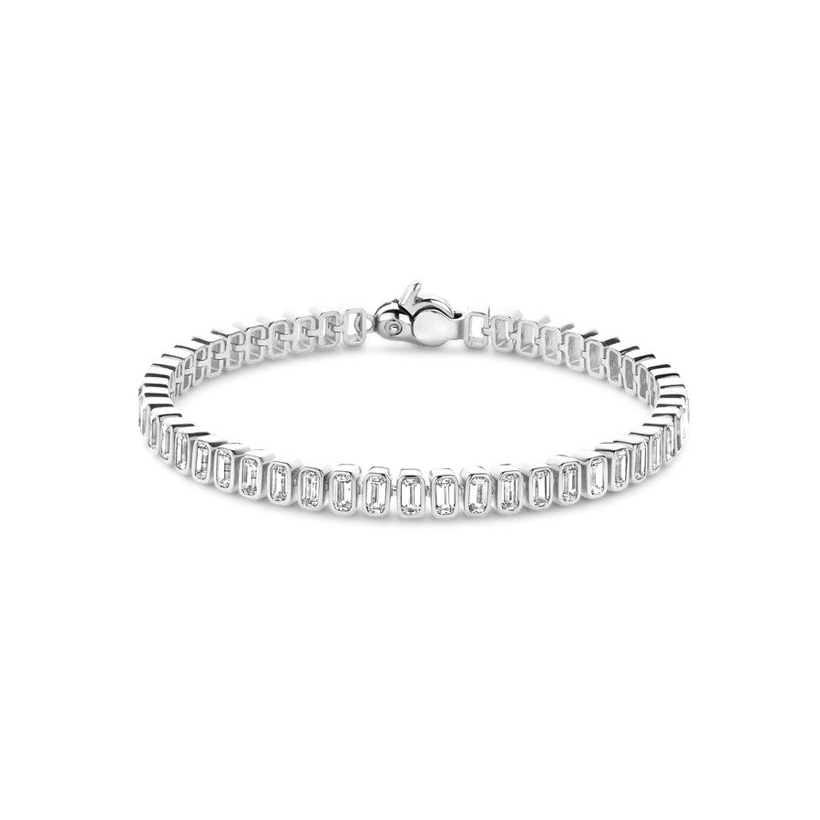Ti Sento Milano Emerald Cut Tennis Bracelet