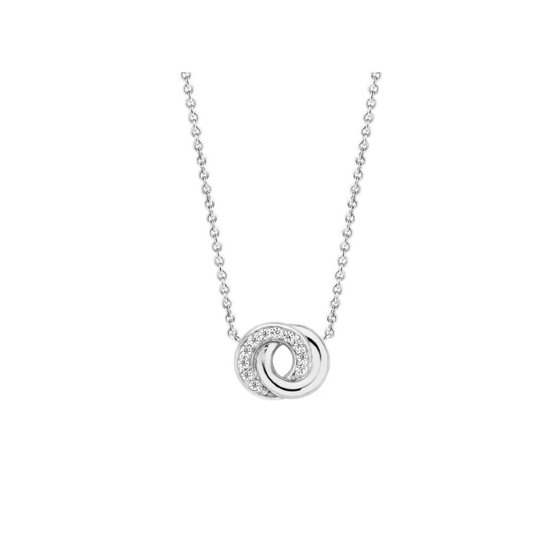Ti Sento Milano Interlocking Circles Zirconia Necklace