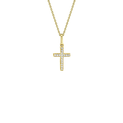 Shy Creation Cross Diamond Necklace