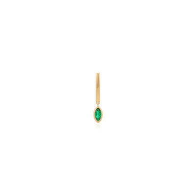 AURELIE GI Marigold Lab Grown Emerald Single Hoop