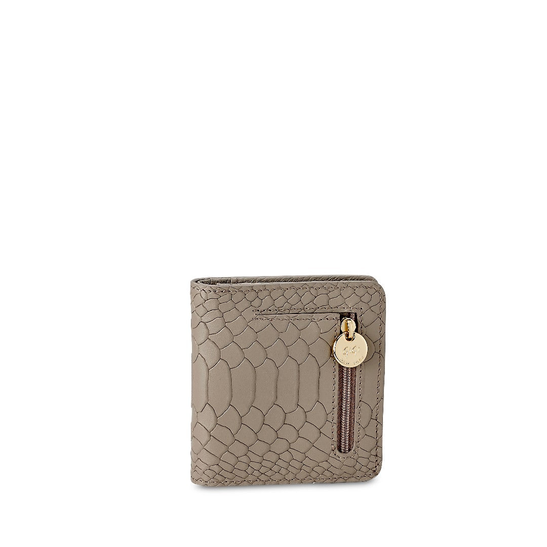 Gigi NY Python Leather Mini Wallet
