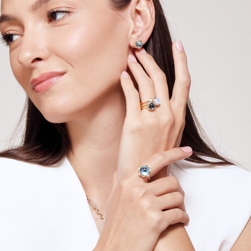 Syna Blue Topaz Mogul Ring