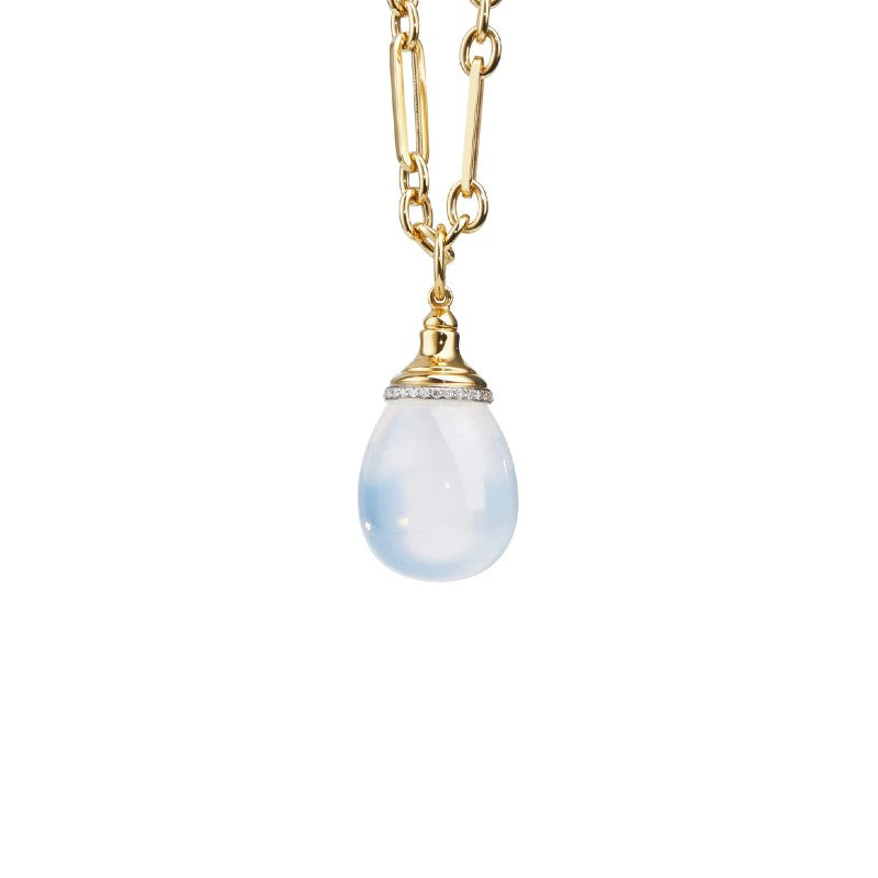 Syna Mogul Moon Quartz Drop Pendant