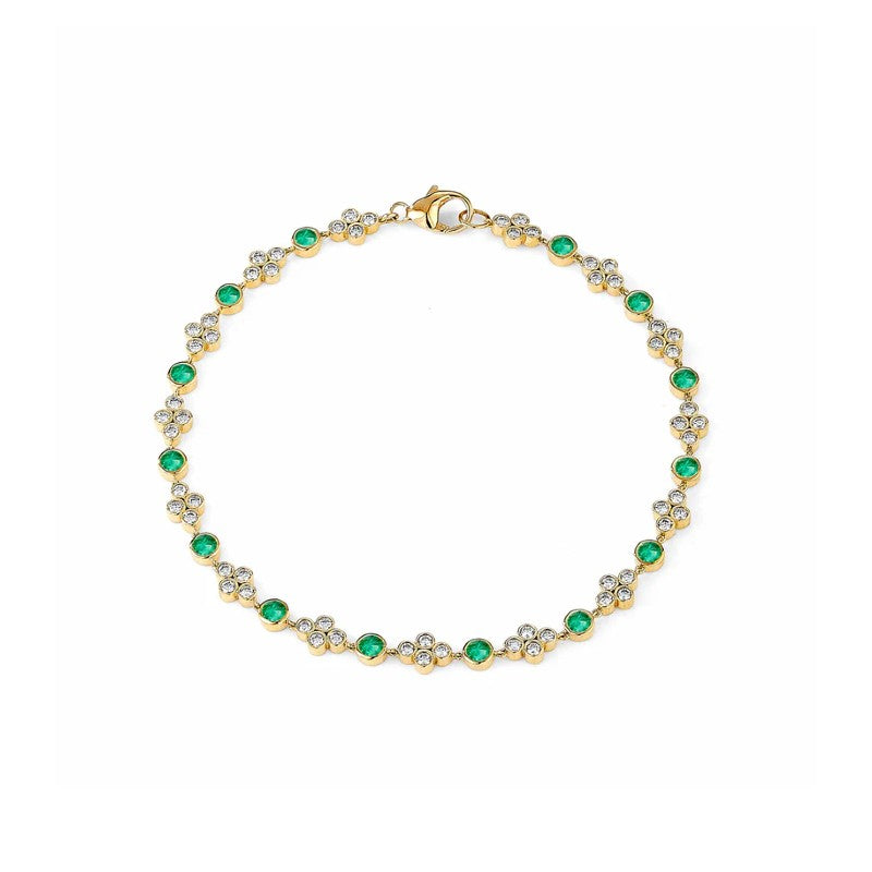 Syna Mogul Diamond & Emerald Bracelet - Limited Edition
