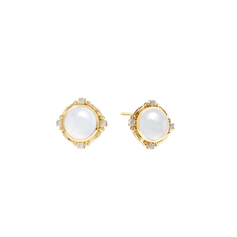 Syna Moon Quartz Mogul Stud Earrings