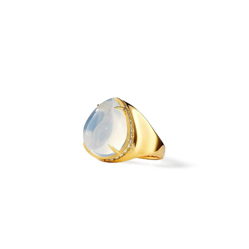 Syna Moon Quartz Pear Mogul Ring