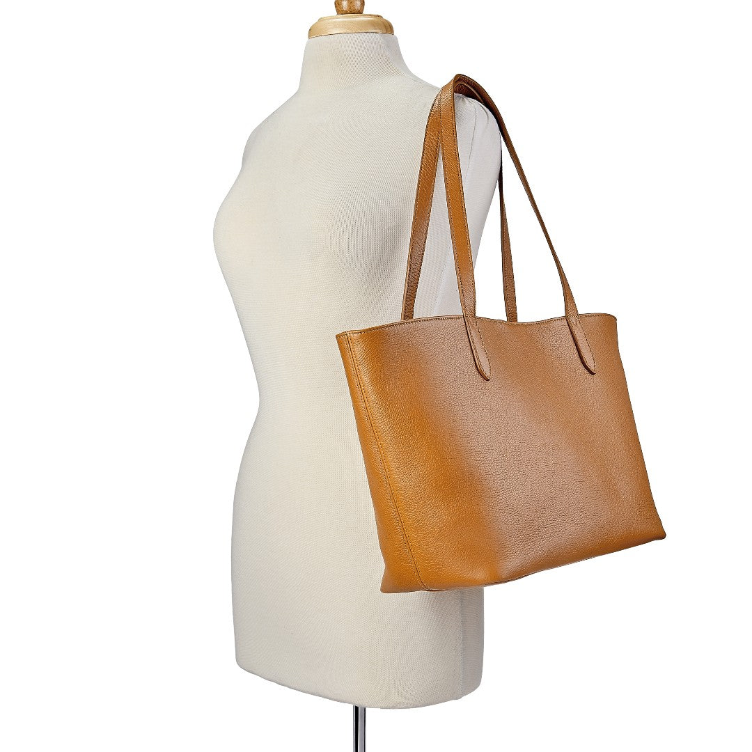 Gigi NY Pebble Leather Teddie Tote Bag