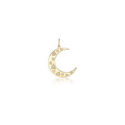 Tara Mikolay Diamond Crescent Moon Charm