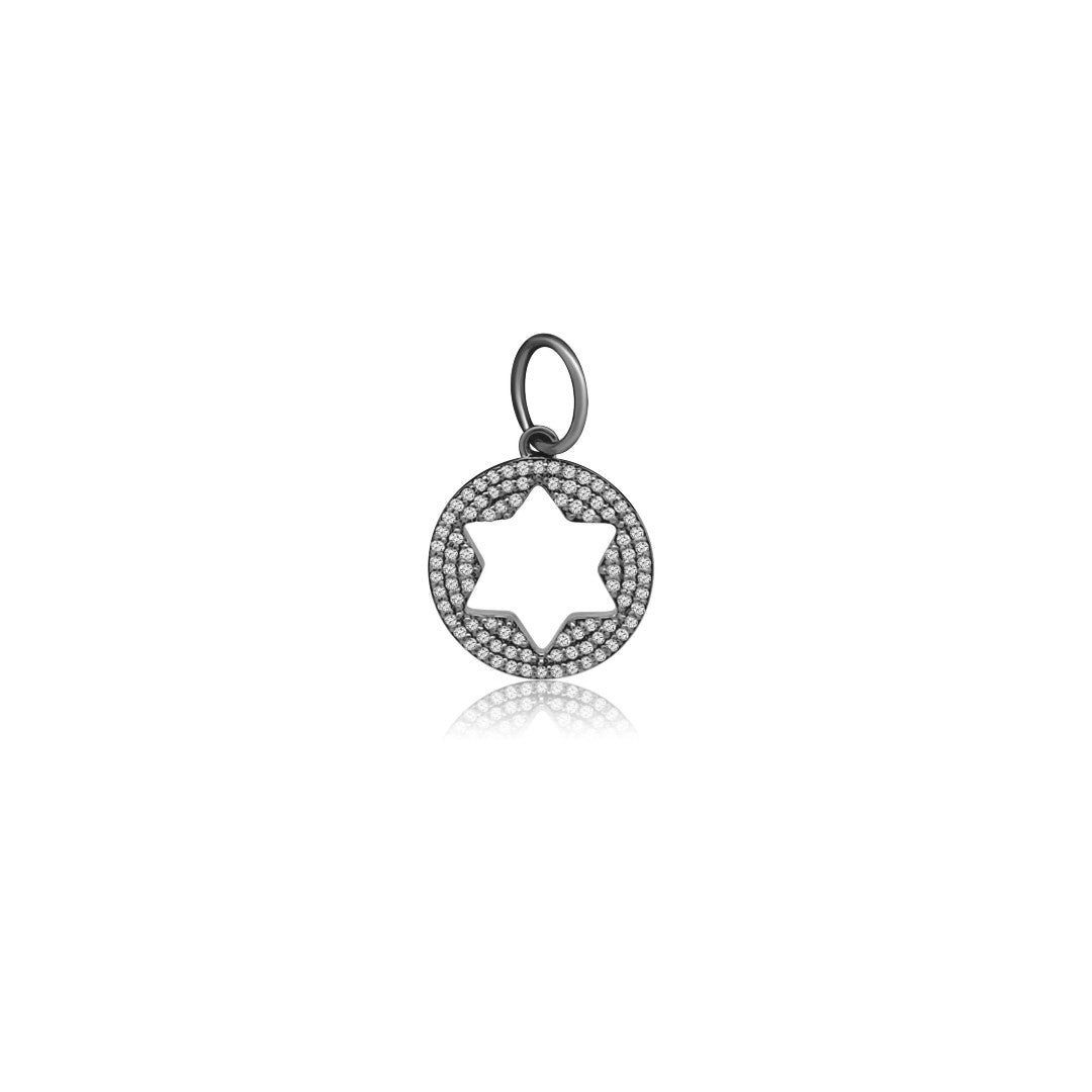 Tara Mikolay Diamond Open Star Of David Charm