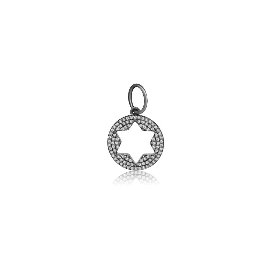Tara Mikolay Diamond Open Star Of David Charm