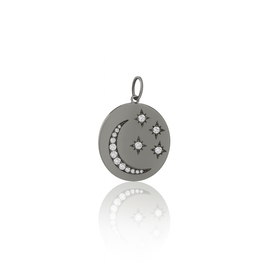 Tara Mikolay Diamond Moon & Stars Charm