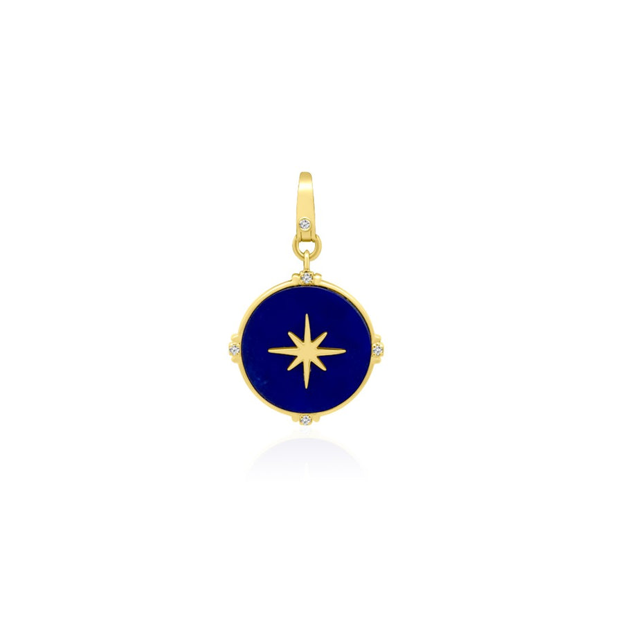 Tara Mikolay North Star Lapis Disc Charm