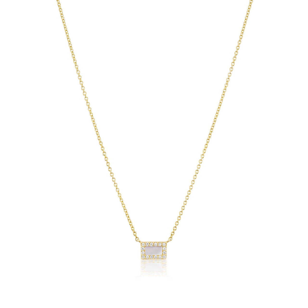 Tara Mikolay Small Mother of Pearl Pendant Necklace