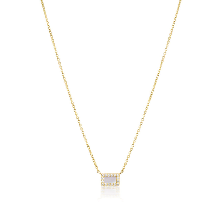 Tara Mikolay Small Mother of Pearl Pendant Necklace
