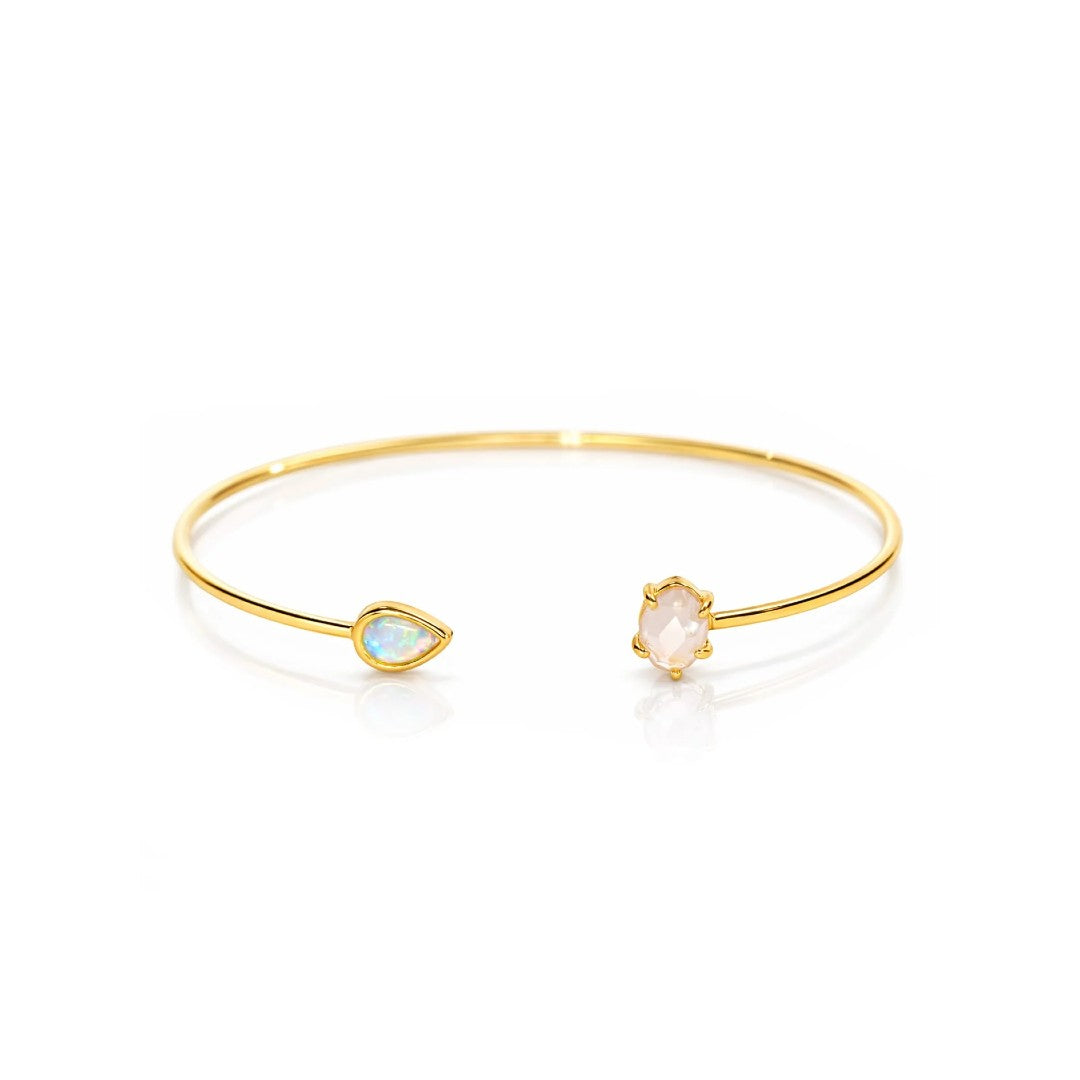 Teardrop Open Cuff Bracelet