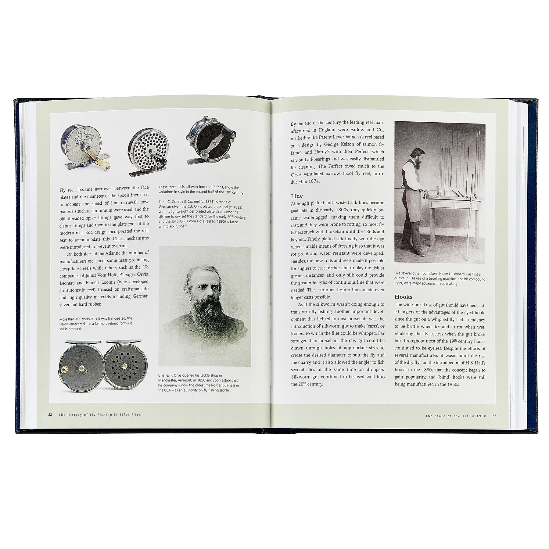 The History of Fly Fishing in Fifty Flies Leather Bound Keepsake Book