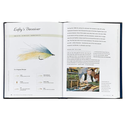 The History of Fly Fishing in Fifty Flies Leather Bound Keepsake Book