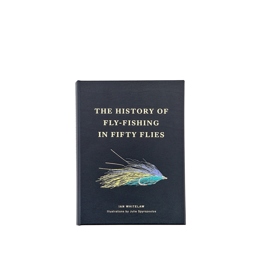 The History of Fly Fishing in Fifty Flies Leather Bound Keepsake Book
