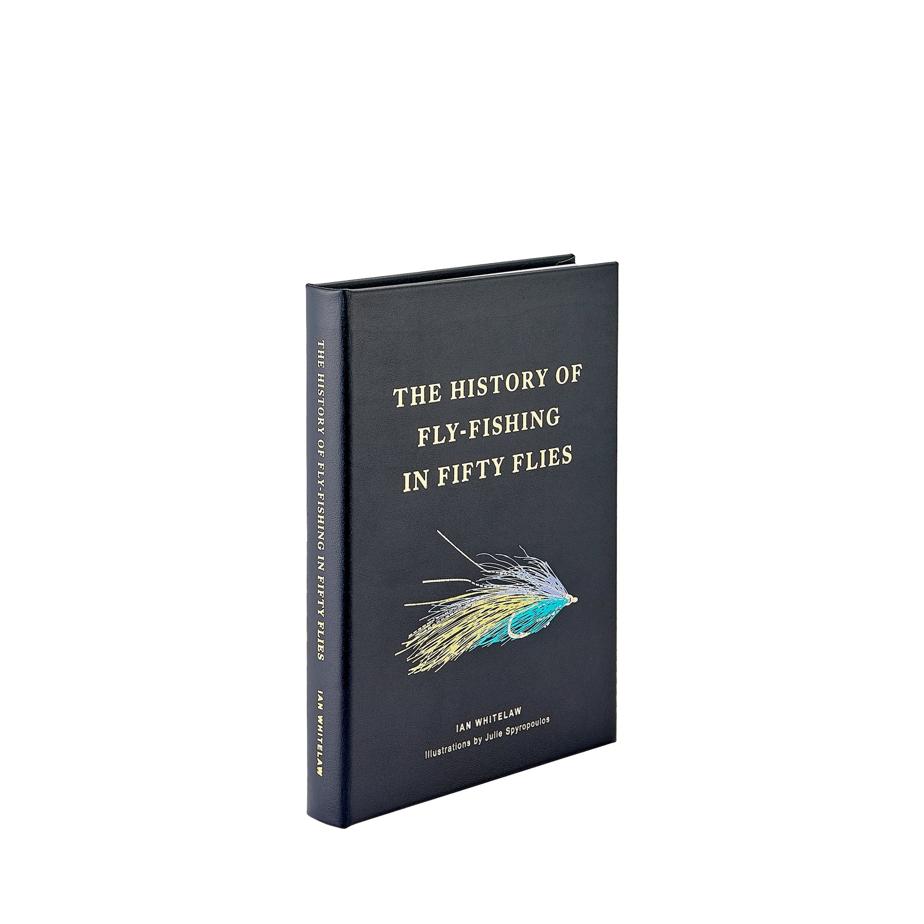 The History of Fly Fishing in Fifty Flies Leather Bound Keepsake Book