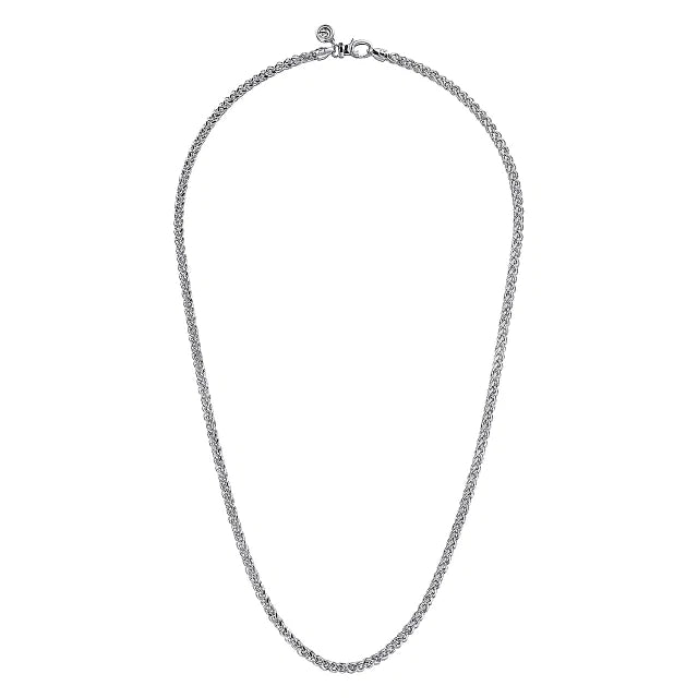Gabriel & Co. Men's 3.20mm Wheat Chain Necklace