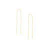 Thin Bar Box Chain Threader Earrings