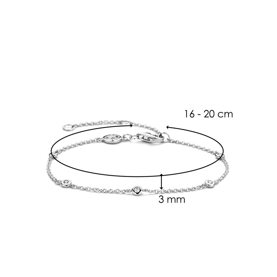 Ti Sento Milano Zirconia By The Yard Bracelet