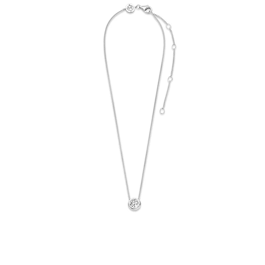Ti Sento Milano Zirconia Bezel Necklace