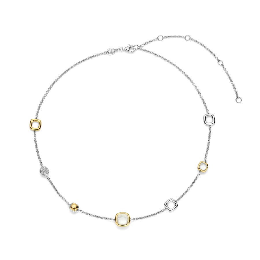 Ti Sento Milano Mother of Pearl Mixed Tokens Necklace