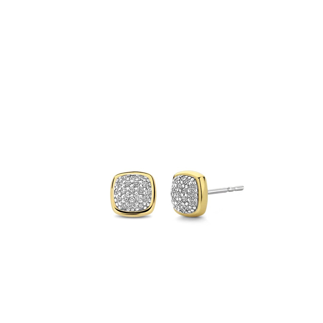 Ti Sento Milano Zirconia Cushion Stud Earrings