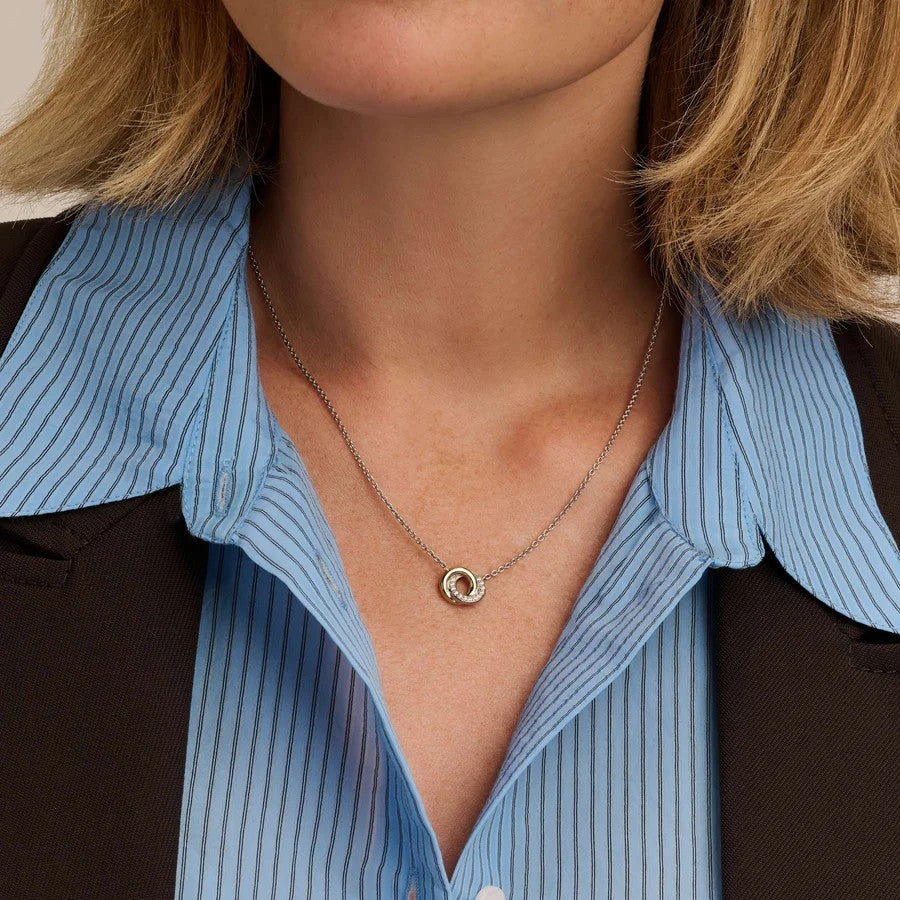 Ti Sento Milano Interlocking Circles Zirconia Necklace