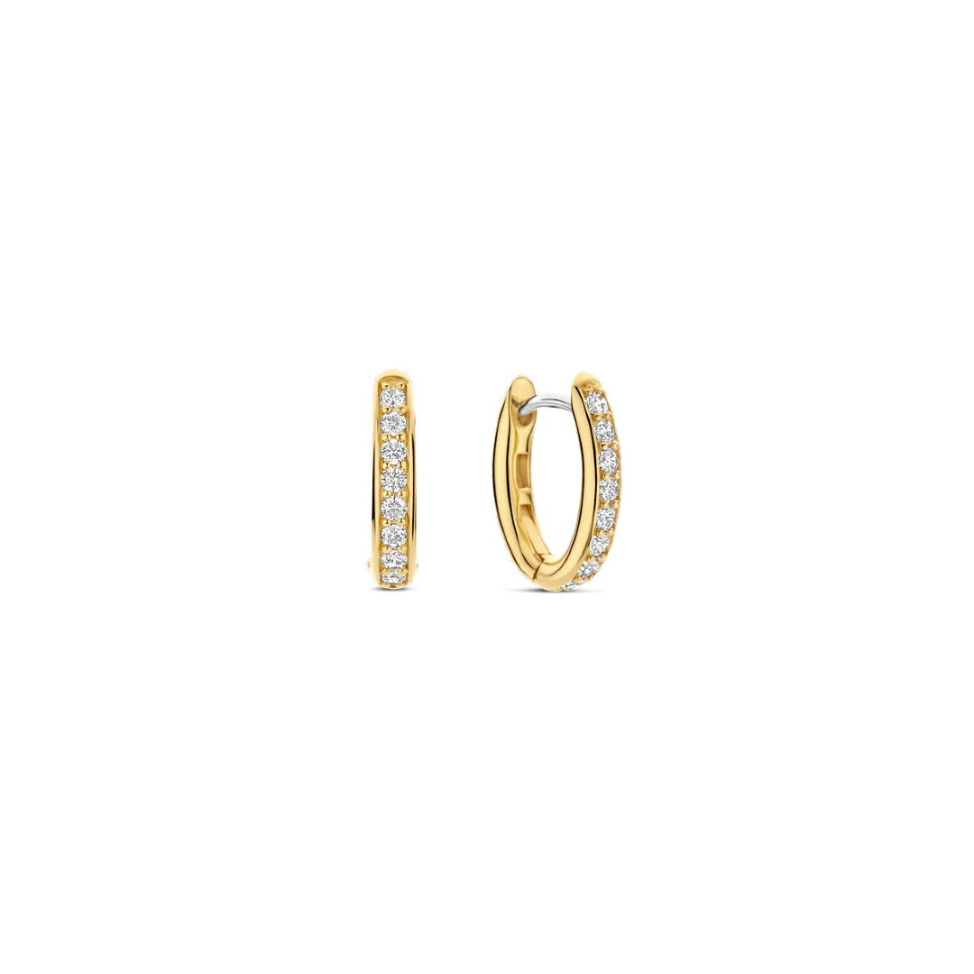 Ti Sento Milano Zirconia Oval Hoops