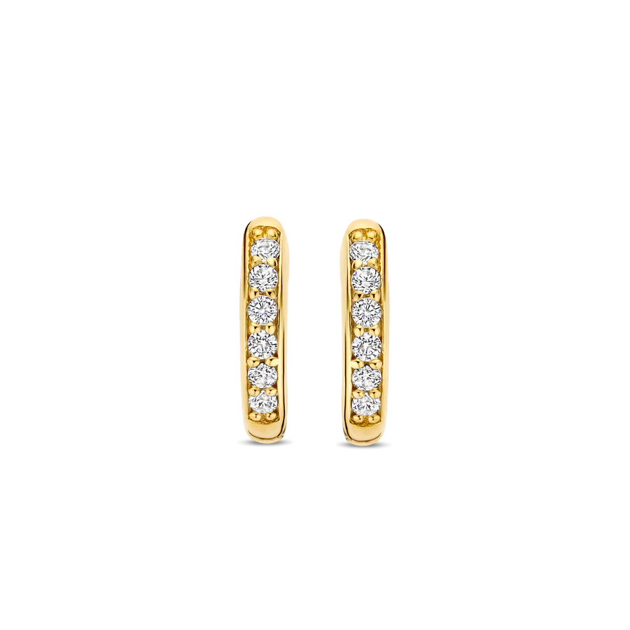 Ti Sento Milano Zirconia Huggie Earrings