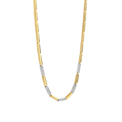 Ti Sento Milano Two-Tone Bars Necklace