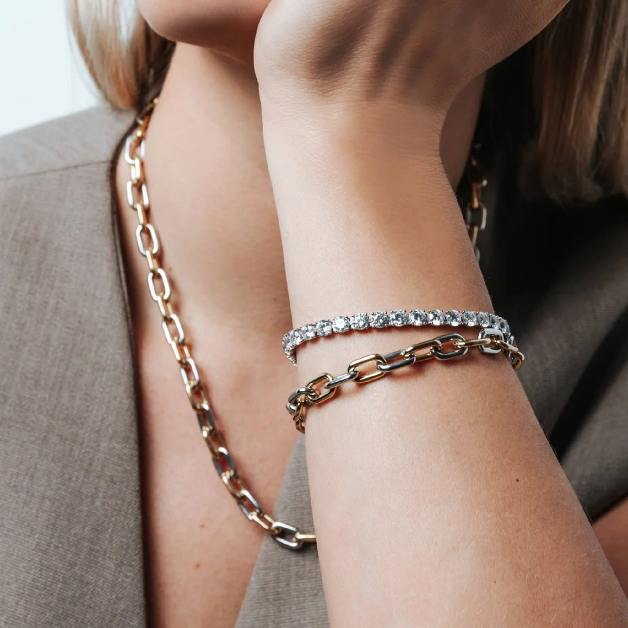 Ti Sento Milano Two-Tone Chain Bracelet