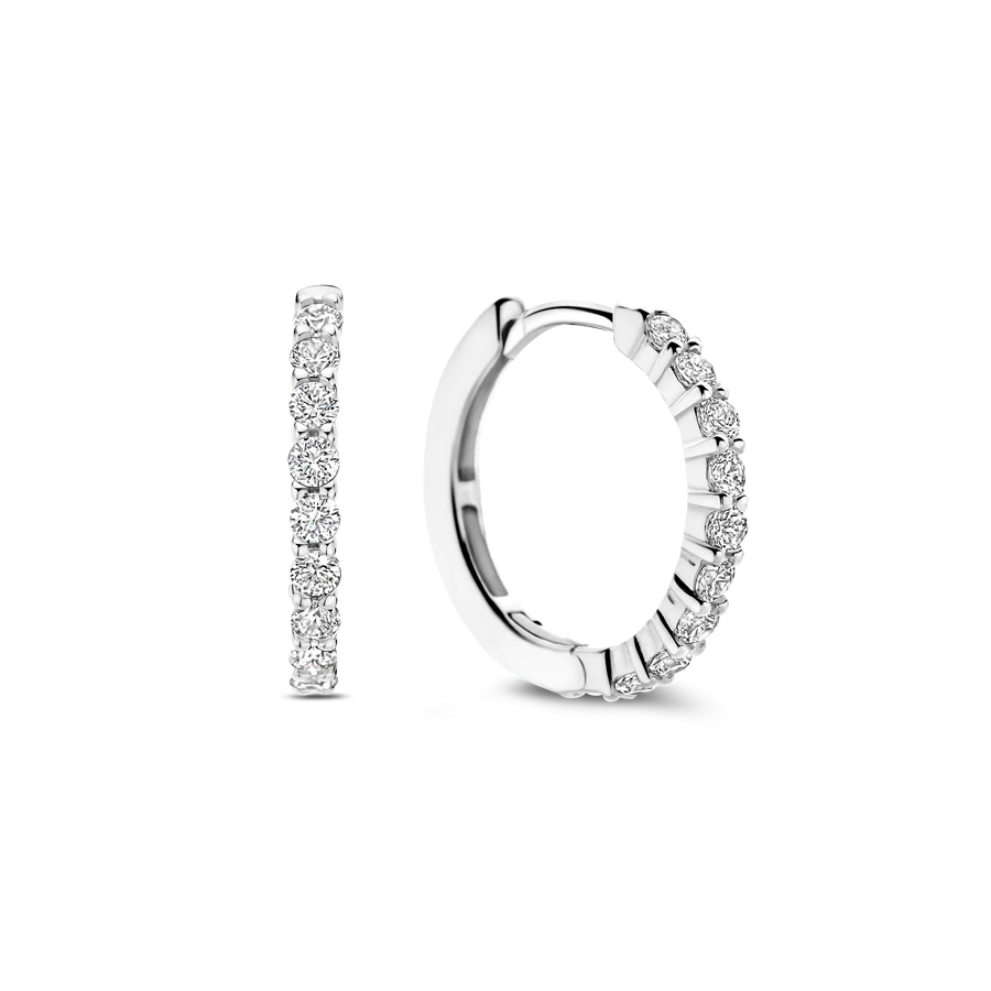 Ti Sento Milano 18mm Zirconia Hoops