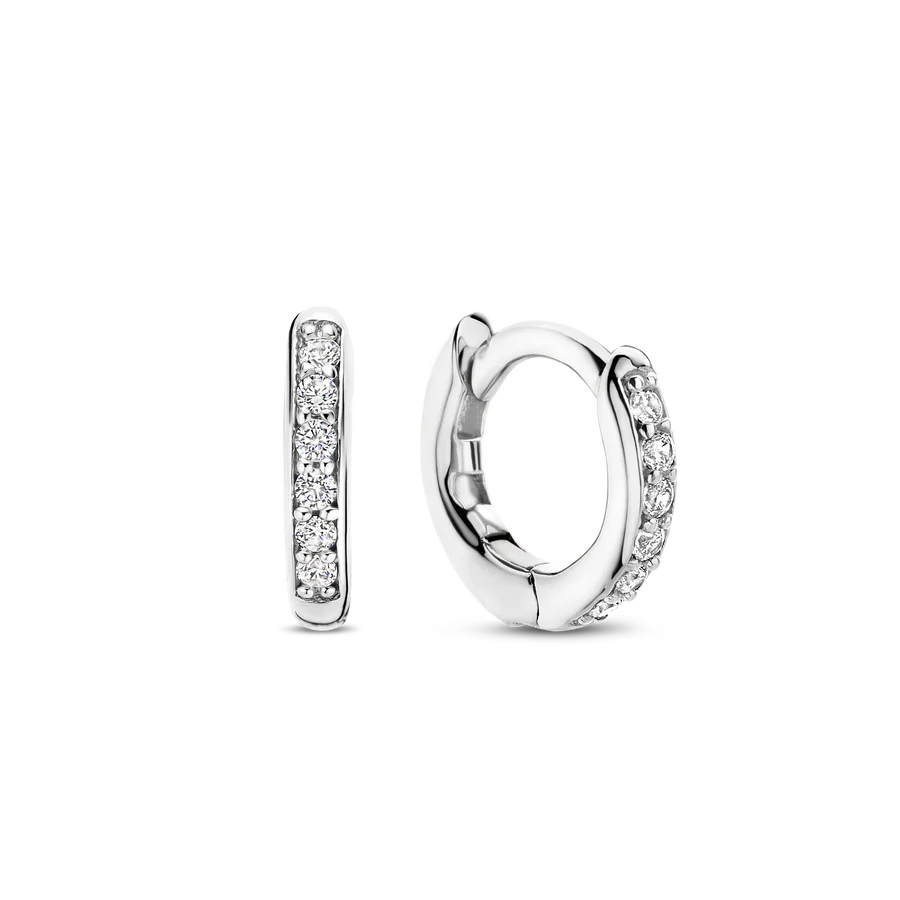 Ti Sento Milano Mini Zirconia Huggie Hoops