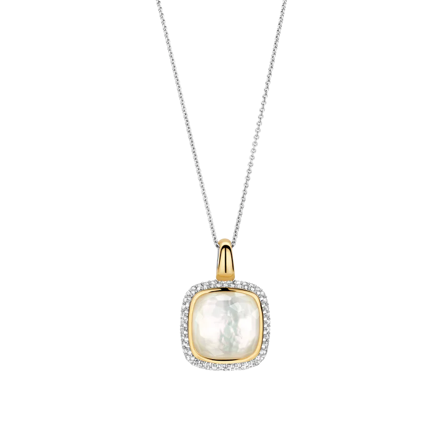 Ti Sento Milano Mother of Pearl Cushion Necklace