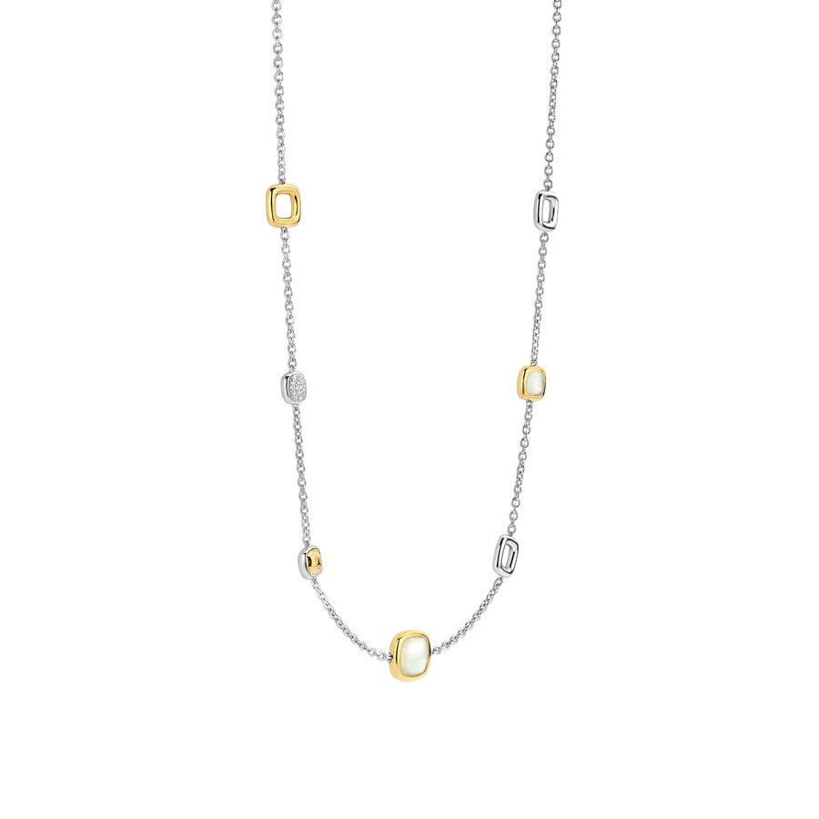 Ti Sento Milano Mother of Pearl Mixed Tokens Necklace