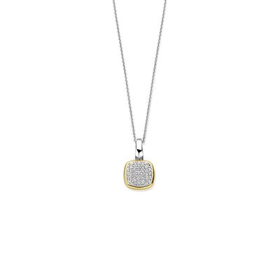 Ti Sento Milano Pave CZ Cushion Necklace
