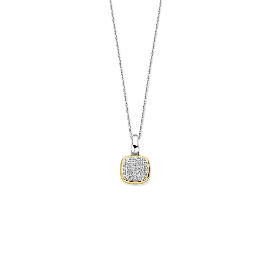 Ti Sento Milano Pave CZ Cushion Necklace