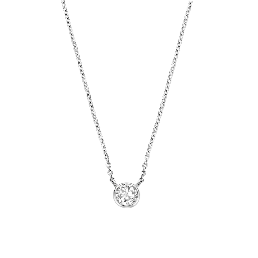 Ti Sento Milano Zirconia Bezel Necklace