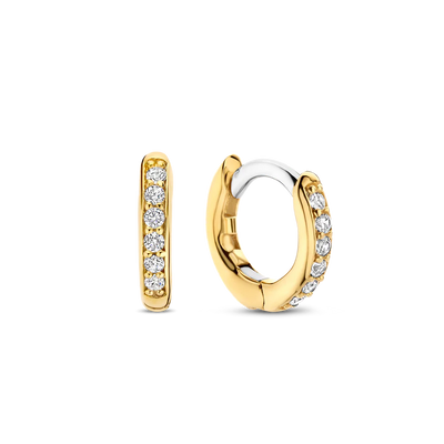 Ti Sento Milano Zirconia Huggie Earrings