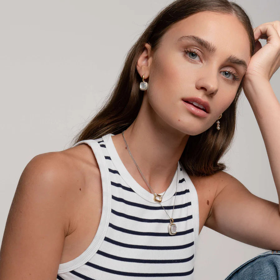 Ti Sento Milano Mother of Pearl Cushion Necklace