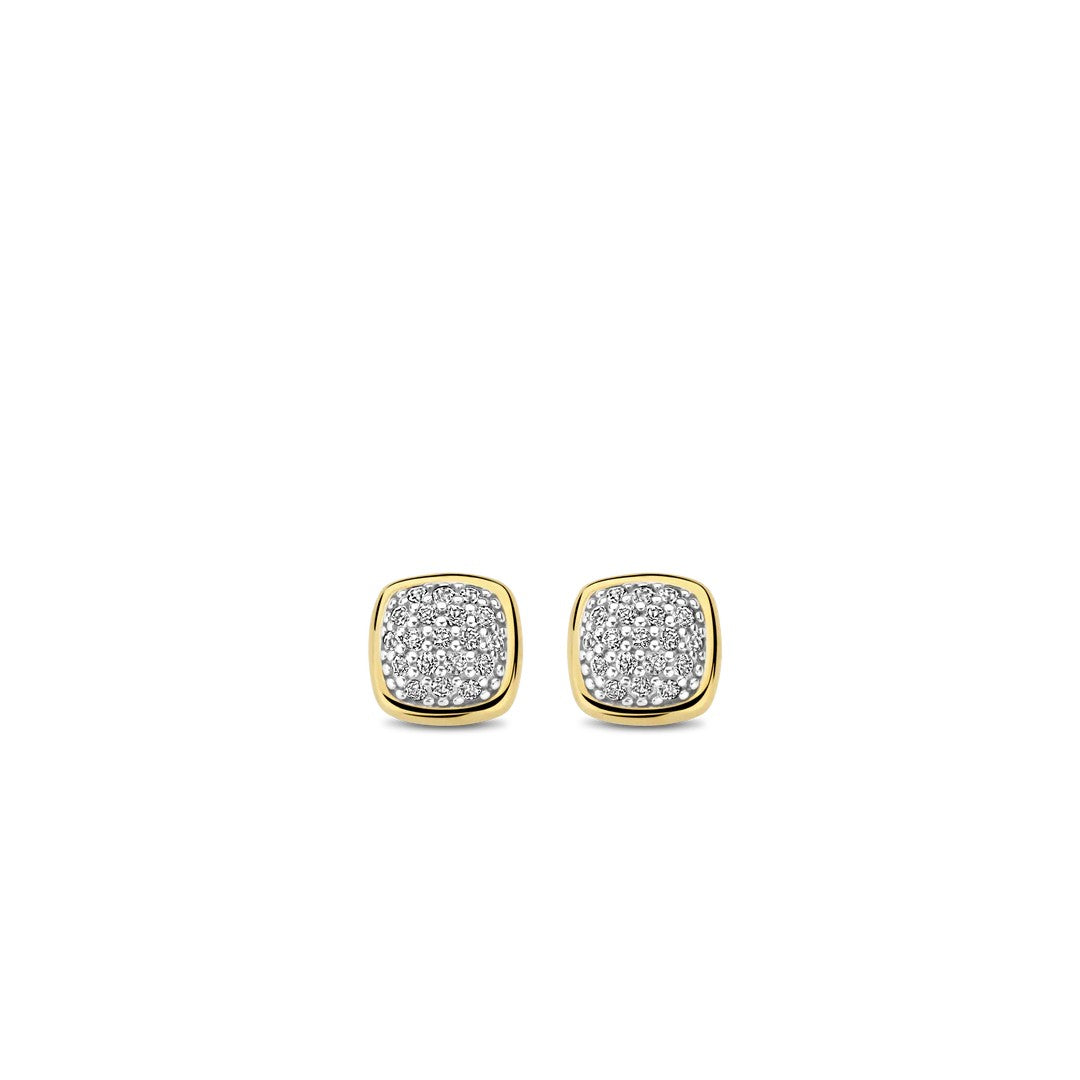 Ti Sento Milano Zirconia Cushion Stud Earrings