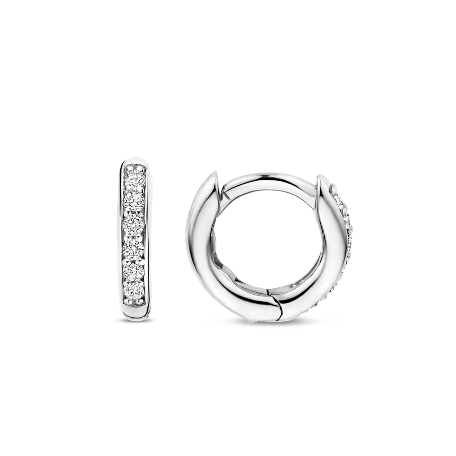 Ti Sento Milano Mini Zirconia Huggie Hoops