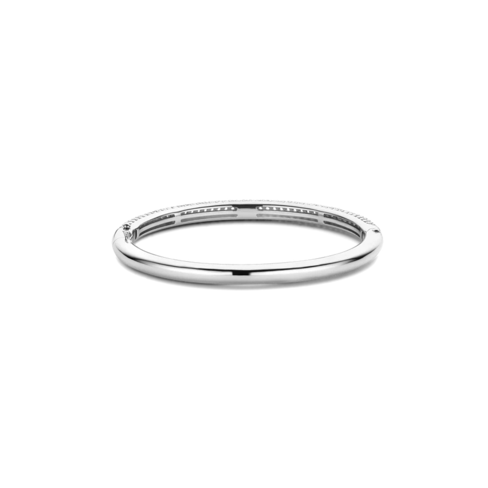 ti sento polished silver bangle